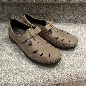 SAS Roamer Sage Velcro Leather Moccasin Shoes